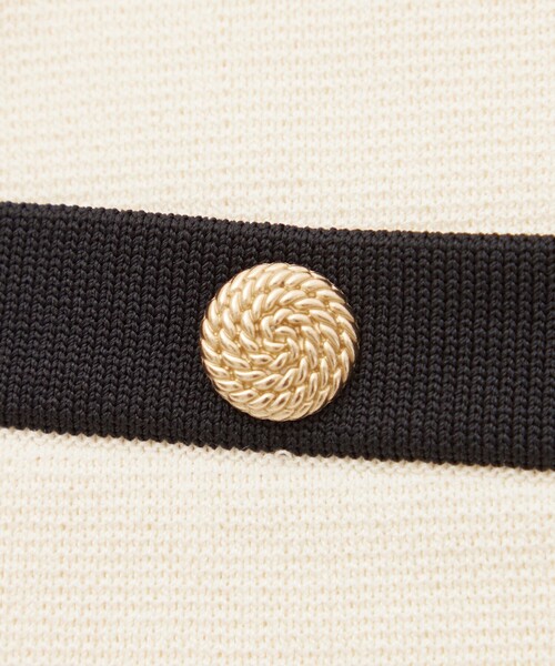 TO BE CHIC バイカラー ショートカーディガン　40(M) TO BE CHIC（トゥー ビー シック） カーディガン バイカラー ショート