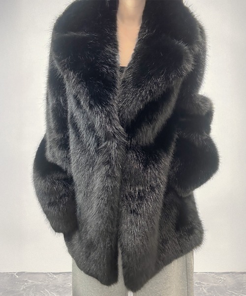 FOLLOWIN（フォロウィン） コート アウター ボリュームフェイクファー