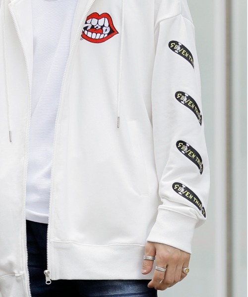 「ADMIX/ATELIER SAB MEN」 ジップアップパーカー 52 ブラック メンズ_画像5