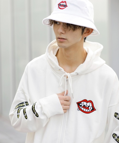 「ADMIX/ATELIER SAB MEN」 ジップアップパーカー 52 ブラック メンズ_画像7