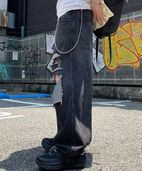 「XU」 「GLAMOUR」デニムパンツ L ブルー メンズ_画像4