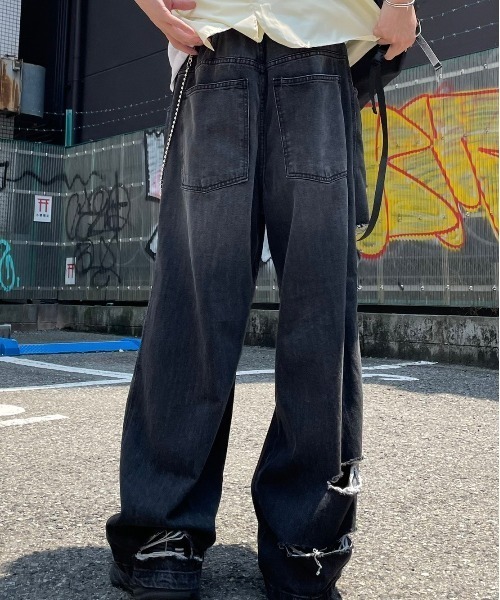 「XU」 「GLAMOUR」デニムパンツ L ブルー メンズ_画像5