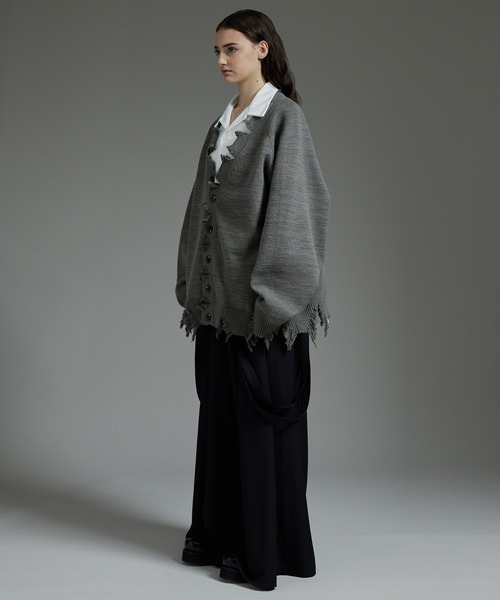 「cussil」 ニットカーディガン L ブラック メンズ_画像5