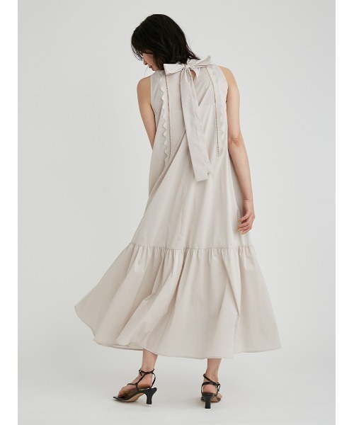 「FRAY I.D」 ノースリーブワンピース 0 ベージュ レディース_画像8