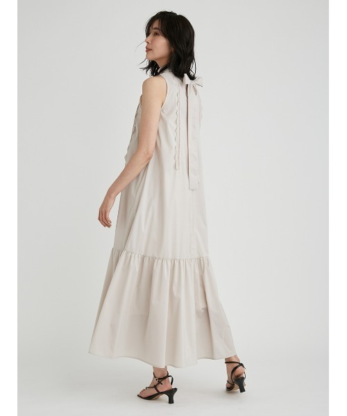 「FRAY I.D」 ノースリーブワンピース 0 ベージュ レディース_画像9