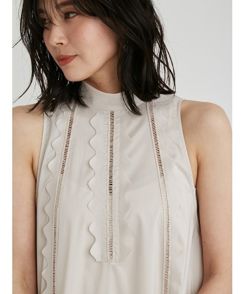 「FRAY I.D」 ノースリーブワンピース 0 ベージュ レディース_画像10