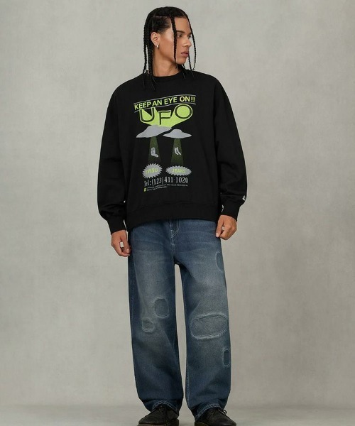 STYLISE トレーナー スウェット 「EVISU」EVISU UFO SWEATAHIRT