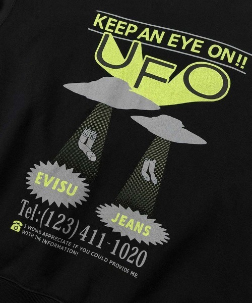 STYLISE トレーナー スウェット 「EVISU」EVISU UFO SWEATAHIRT