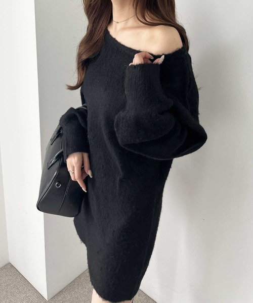 nelliy. ニットワンピース LARGE グレー レディース : ZOZOTOWN Yahoo