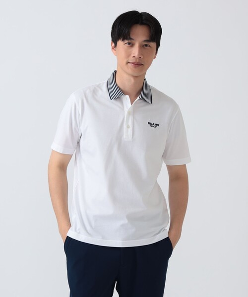 BEAMS GOLF ・ポロシャツ L BEAMS GOLF（ビームス ゴルフ） ポロシャツ PURPLE LABEL / 衿裏ロゴ
