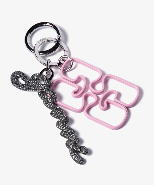GANNI（ガニー） キーケース GANNI Ganni Strass Signature Keyring
