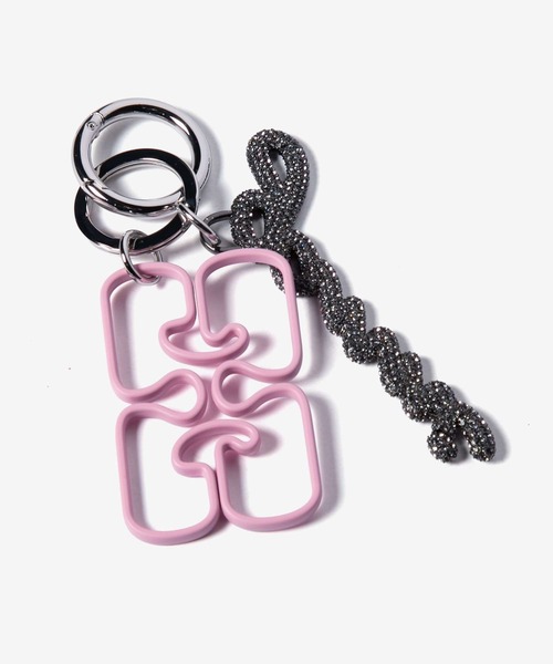 GANNI（ガニー） キーケース GANNI Ganni Strass Signature Keyring