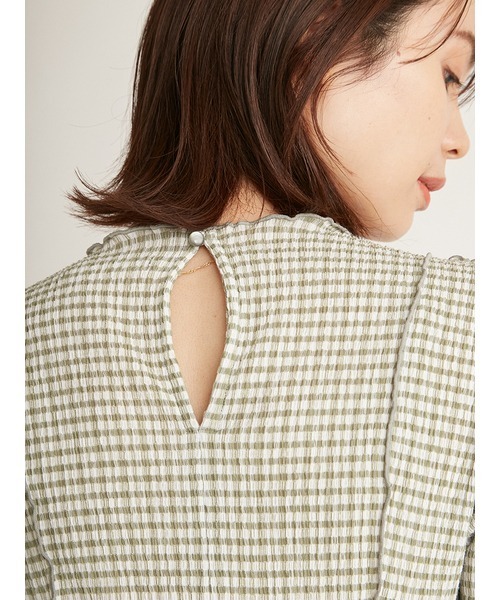 「SNIDEL」 半袖ワンピース 1 ブラウン レディースの画像