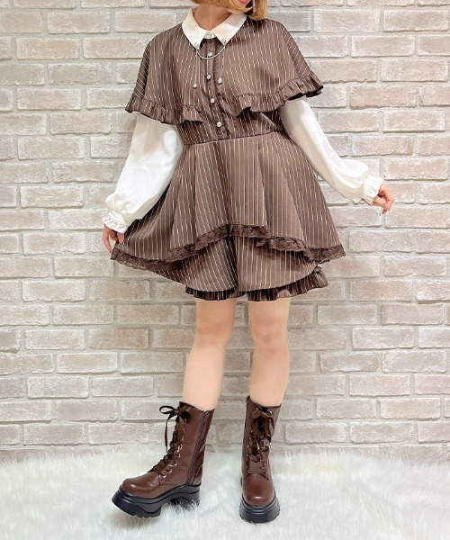 axes femme POETIQUE ワンピース ケープドッキングセットアップ