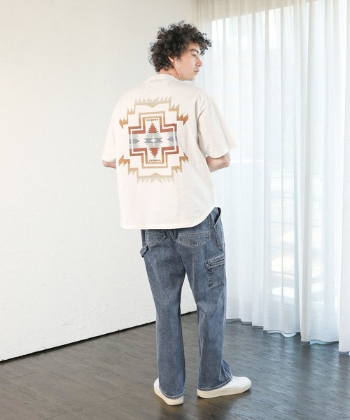 「PENDLETON」 半袖Tシャツ LARGE チャコールグレー メンズ_画像3