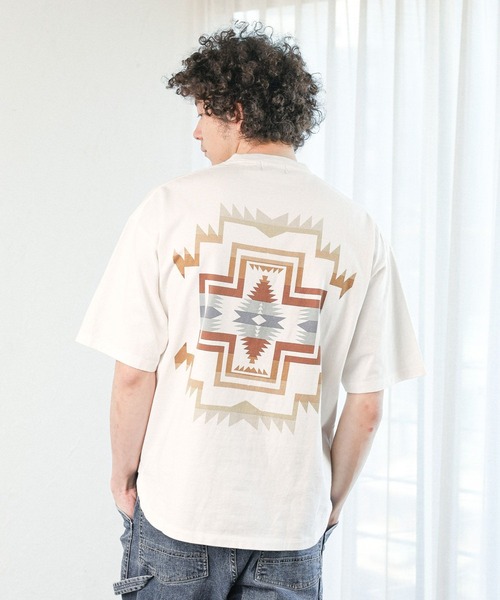 「PENDLETON」 半袖Tシャツ LARGE チャコールグレー メンズ_画像5