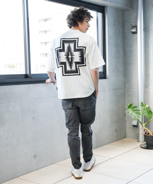 「PENDLETON」 半袖Tシャツ LARGE チャコールグレー メンズ_画像7