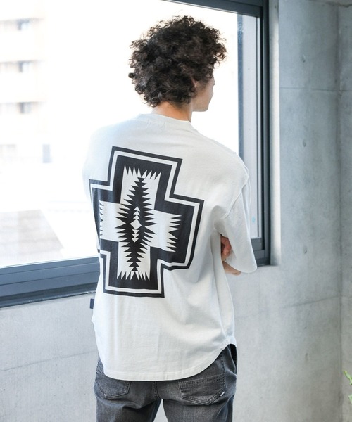「PENDLETON」 半袖Tシャツ LARGE チャコールグレー メンズ_画像9