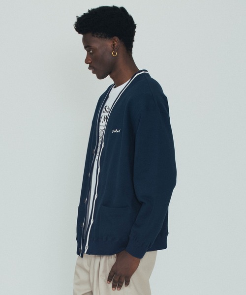 「SILAS」 カーディガン M ブラック メンズ_画像2