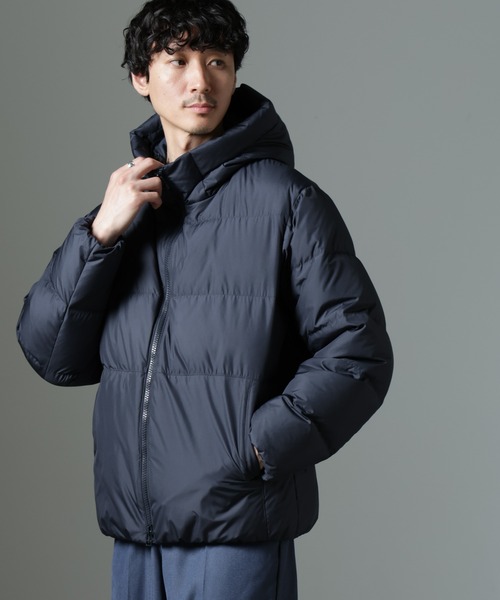 西川ダウン ナノユニバース別注 ダウンジャケット S ネイビー 