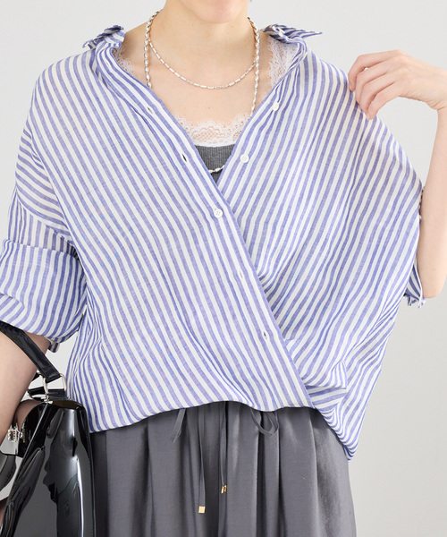IENA（イエナ） ブラウス シャツ ラミーリヨセル2wayシャツ レディース