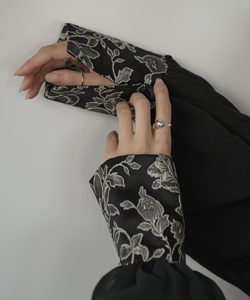 「Ezick」 長袖ワンピース FREE ブルー系その他 レディース_画像5