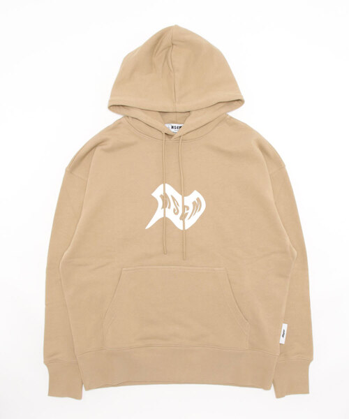 「MSGM」 プルオーバーパーカー X-LARGE ベージュ メンズ