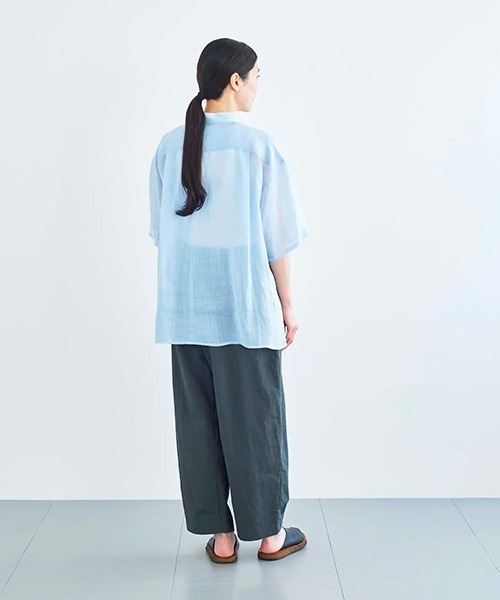 ata（アタ） ブラウス シャツ 半袖 ata shirts 2. / ラミー半袖