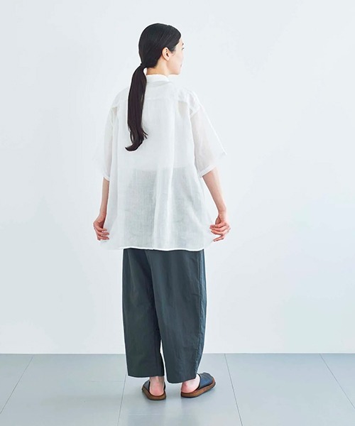ata（アタ） ブラウス シャツ 半袖 ata shirts 2. / ラミー半袖
