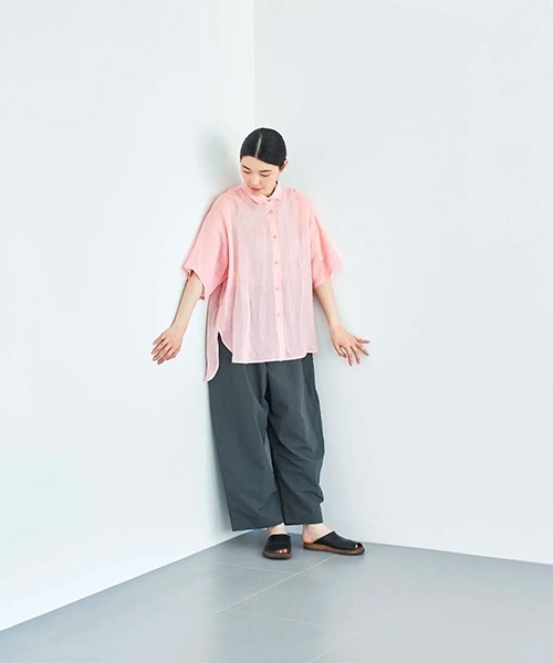 ata（アタ） ブラウス シャツ 半袖 ata shirts 2. / ラミー半袖