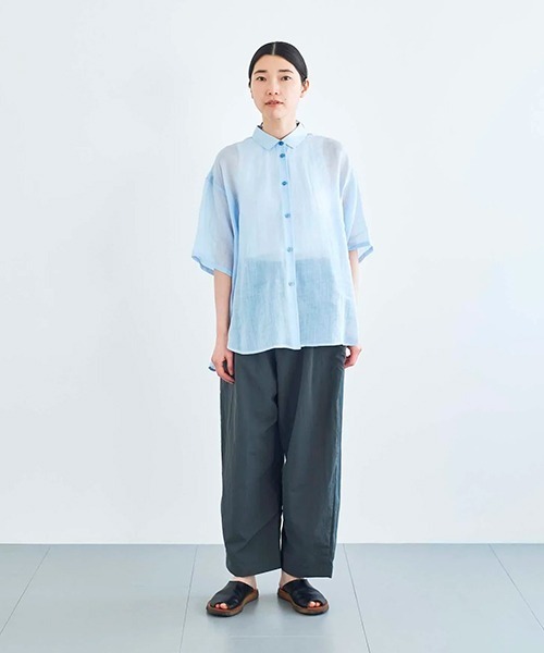 ata（アタ） ブラウス シャツ 半袖 ata shirts 2. / ラミー半袖