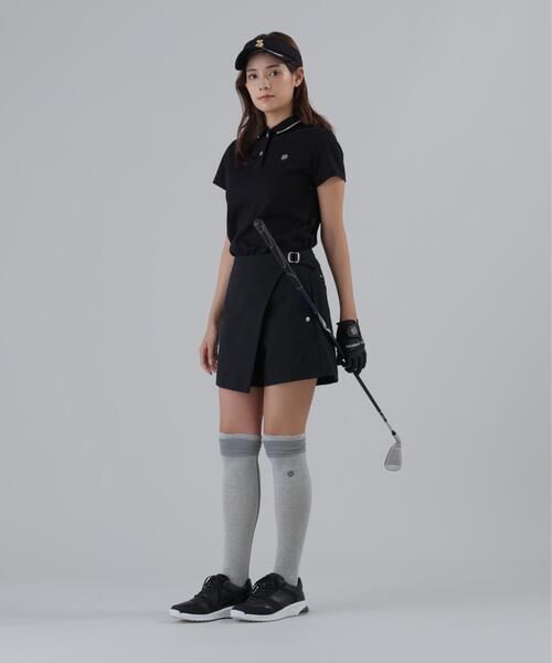 ポロシャツ ポロ 「St ANDREWS」ヘリンボーンジャガード半袖ポロシャツ (WOMENS) レディース_5