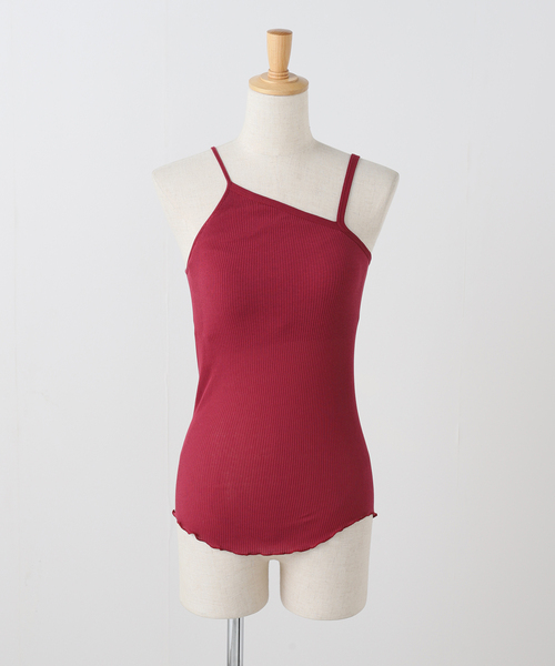 HAKUJI（ハクジ） カップ付き キャミソール Twist cotton bra tank