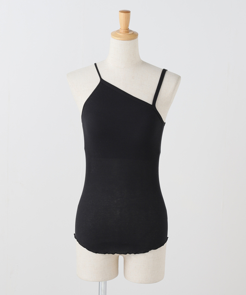 HAKUJI（ハクジ） カップ付き キャミソール Twist cotton bra tank