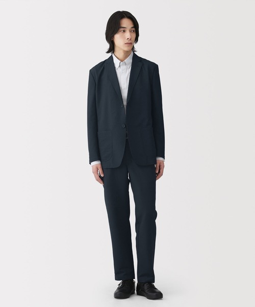 無印良品（MUJI） パンツ 紳士 風を通すストレッチサッカーノータック