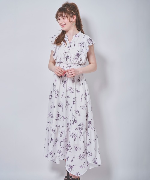 「31 Sons de mode」 半袖ワンピース 36 サックスブルー レディース_画像4