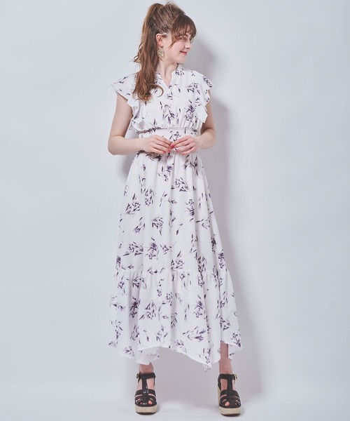 「31 Sons de mode」 半袖ワンピース 36 サックスブルー レディース_画像7