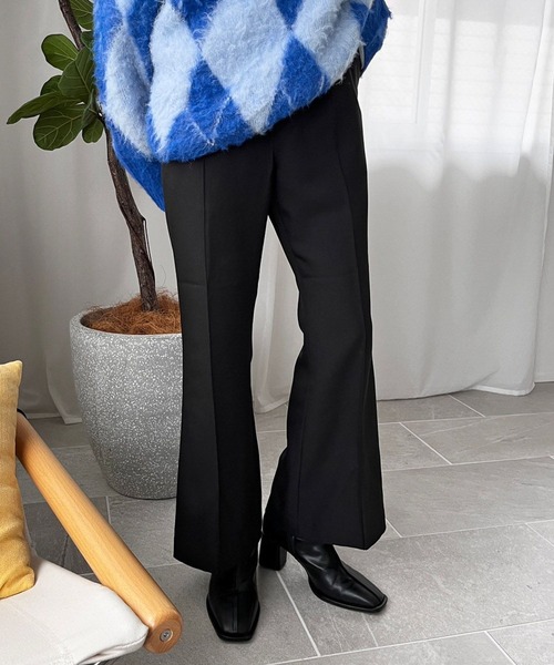 「LOWRYS FARM」 スラックス MEDIUM パープル レディース_画像3