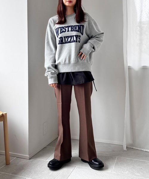 「LOWRYS FARM」 スラックス MEDIUM パープル レディース_画像7