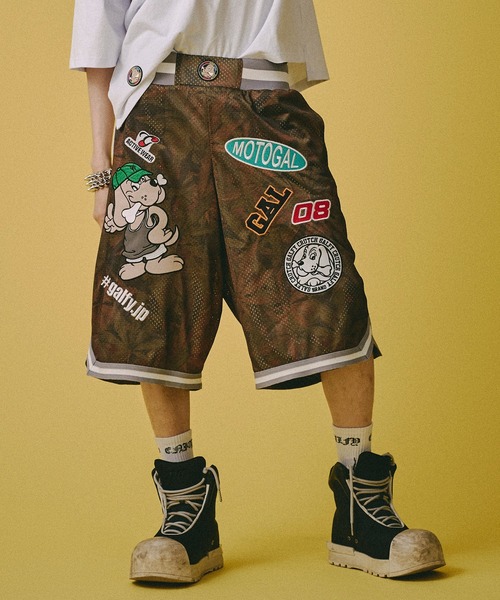 GALFY（ガルフィー） ワイドパンツ ハーフパンツ パンツ 短パン
