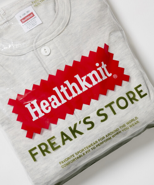 「Healthknit」 長袖Tシャツ MEDIUM チャコールグレー メンズ_画像6