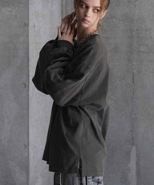 「SERACE」 長袖Tシャツ M ブラック メンズ_画像2