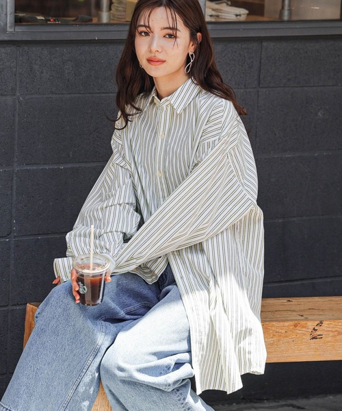 「BEVERLY HILLS POLO CLUB」 長袖シャツ FREE ホワイト レディース_画像5