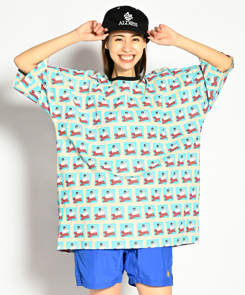 「ALDIES」 半袖Tシャツ FREE パープル メンズ_画像4