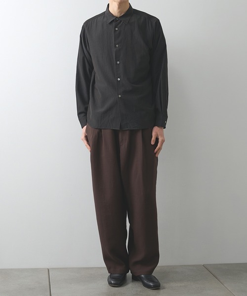 スラックス 「UJOH HOMME」Wide 2 Tuck PNT メンズの画像