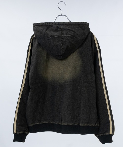 「JUNGLE STORM」 ジップアップパーカー MEDIUM ブルー メンズ_画像4