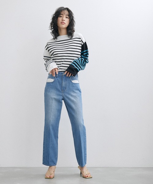 「Healthy denim」 デニムパンツ 2 ブルー レディース_画像2