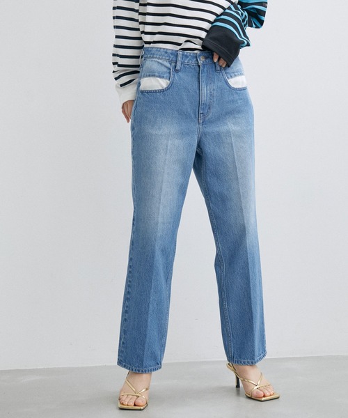 「Healthy denim」 デニムパンツ 2 ブルー レディース_画像5
