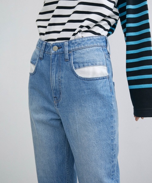 「Healthy denim」 デニムパンツ 2 ブルー レディース_画像6