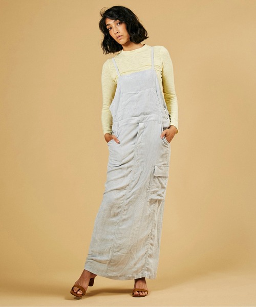 「DOUBLE STANDARD CLOTHING」 サロペットスカート 38 ブルー レディース_画像4